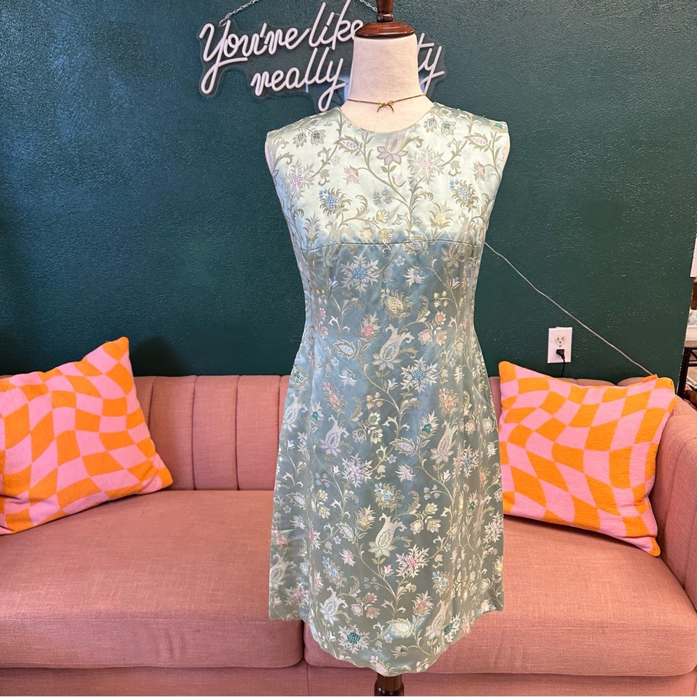 Vintage Dynasty Satin jacquard dress